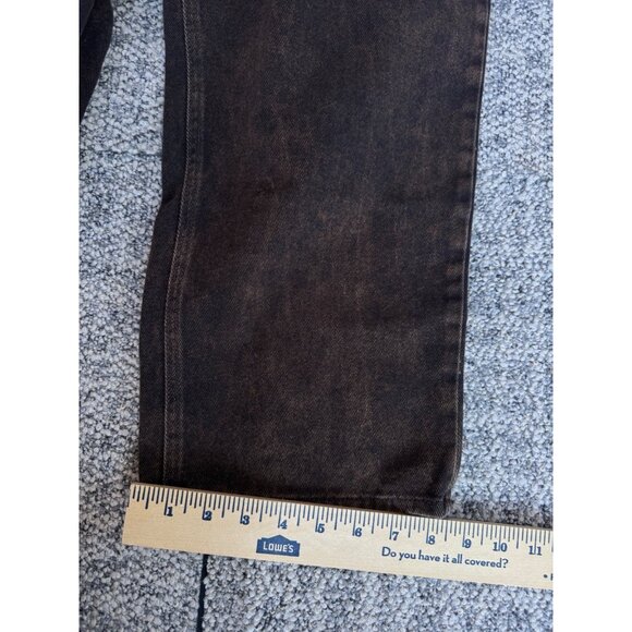 Empyre Relaxed Straight Leg Jeans Measures 32 x 30 Brown Skater Baggy - Picture 7 of 13